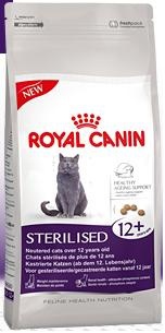 Сухой корм для кастрированных и стерилизованных котов и кошек старше 7 лет Royal Canin Sterilised +12 400 гр, 2 кг, 4 кг