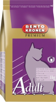 Сухой корм для кошек с нормальной активностью Bento Kronen Adult на основе курицы 1 кг, 3 кг, 10 кг