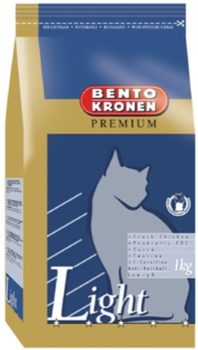Сухой корм для стареющих и малоподвижных кошек, а также для кошек, подверженных ожирению Bento Kronen Light на основе курицы 1 кг, 3 кг
