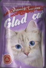 Консервированный корм для взрослых кошек Glad Cat мясное ассорти 100 г