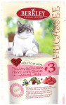 Консервированный корм для взрослых кошек  Berkley Fricasse с птицей и куриными сердечками и ягодами в желе 100 г 100 г
