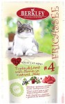 Консервированный корм для взрослых кошек Berkley Fricasse индейка с ягнёнком и ягодами в желе 100 г