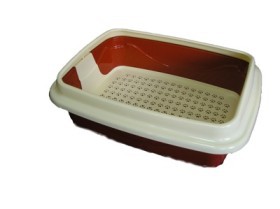 Лоток для кошек Dogman  с бортиком 41*31*13см, 44,5х34х16см, 48х37*15см