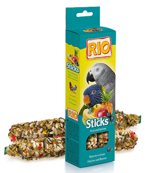Палочки для попугаев RIO с фруктами и ягодами