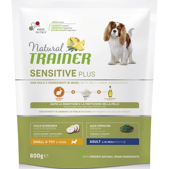 Сухой корм для взрослых собак мелких пород Natural Trainer Sensitive Plus Adult Mini Rabbit с кроликом 800 гр, 2 кг, 7 кг