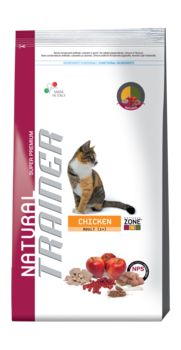 Сухой корм для взрослых кошек Trainer Natural Adult Chicken для кошек от 1 до 7 лет с мясом курицы 2 кг, 10 кг