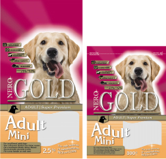 Сухой корм для взрослых собак мелких пород Nero Gold Super Premium Adult Mini 23/12 2,5 кг, 18 кг