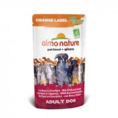 Консервы для взрослых собак Almo Nature Orange Label с говядиной и овощами 140 г