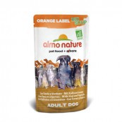 Консервы для взрослых собак Almo Nature Orange Label с телятиной и овощами 140 г