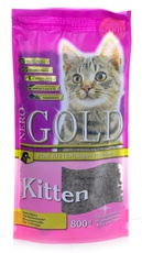 Сухой корм для котят Nero Gold Super Premium Kitten Chicken 34/22 с rурицей 800 г
