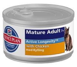 Консервированный корм для пожилых кошек Hill's Science Plan  Senior with Chiken с курицей 85 г