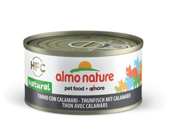 Консервы для кошек Almo Nature с тунцом и кальмарами в желе для кошек, HFC 70гр