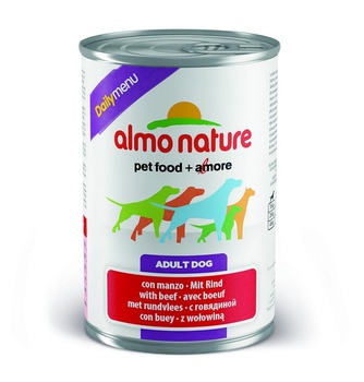 Консервы для взрослых собак Almo Nature Daily Menu с говядиной 400 гр, 800 гр