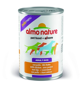 Консервы для взрослых собак Almo nature Daily Menu с курицей 400 гр, 800 гр