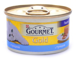 Консервированный корм для взрослых кошек Gourmet Gold паштет с тунцом 85 г
