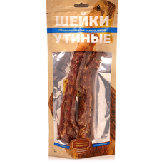 Лакомство для собак Деревенские Лакомства шейки утиные для собак, покрытые нежным мясом 60 г