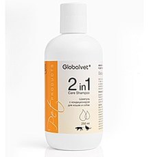 Globalvet Шампунь с кондиционером для кошек и собак (Care Shampoo 2in1) 250мл.