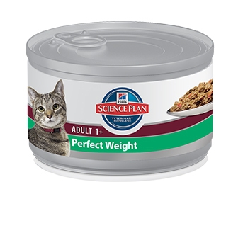 Консервированный корм для взрослых кошек, склонных к набору веса или с ожирением легкой степени Hills Science Plan Feline Adult Perfect Weight 82 г