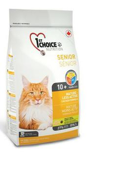 Сухой корм для пожилых кошек 1st Choice Mature or Less Active с цыпленком 350 гр, 2,72 кг, 5,44 кг