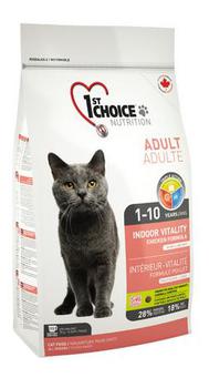Сухой корм для взрослых домашних кошек 1st Choice Vitality с цыплёнком 350 гр, 1 кг, 2,72 кг, 5,44 кг, 10 кг