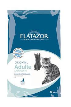 Сухой корм для взрослых кошек Flatazor Crocktail Adult Fish на основе мяса рыбы 2 кг, 10 кг