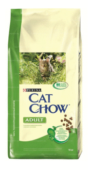 Сухой корм для взрослых кошек с кроликом и печенью Purina Cat Chow Adult Rabbit and Liver 400 гр, 15 кг