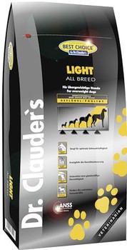 Сухой  облегченный корм для взрослых собак всех пород Best Choice Light all breed 12,5 кг