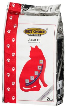 Сухой корм для взрослых кошек Best Choice Adult Fit Cat Food 2 кг
