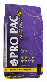Сухой корм для щенков, беременных и кормящих сук Pro Pac Ultimates Puppy Chicken Meal and Brown Rice 2,5 кг
