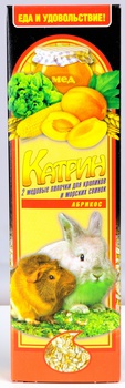 Лакомство для птиц Катрин 2 медовые палочки с абрикосом