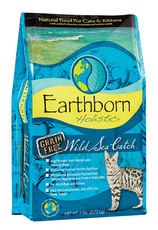 Сухой корм для взрослых кошек Earthborn Holistic Wild Sea Catch беззерновая формула с рыбой 2,7 кг