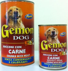 Консервированный корм для взрослых собак Gemon с мясом