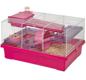 Клетка для грызунов Fauna International Pico, розовая, 50 х 36 х 29 см