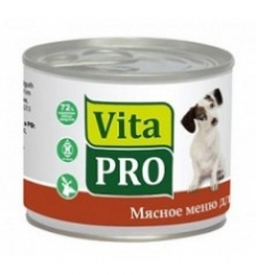 Консервы для взрослых собак Vitapro Lunch с домашней птицей и цукини 400 г