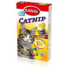 Антистрессоввые витаминыдля кошек  Sanal Сatnip с кошачьей мятой, 30 г