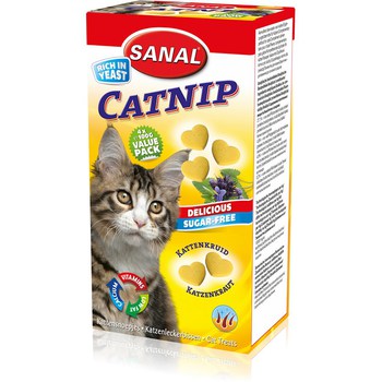 Антистрессоввые витамины с кошачьей мятой Sanal Сatnip с кошачьей мятой, Кэтнип 400г