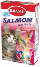 Поливитаминное лакомство для кошек Sanal Cats Salmon лосось, 50 г