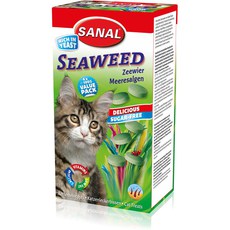 Лакомство для кошек  Sanal Seaweed  с морскими водорослями содержит В1, В2, В6, В12 , 400 г