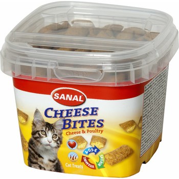 Витамины для кошек Sanal Cheese Bits сырные подушечки, 75 г
