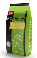 Сухой корм для взрослых кошек с чувствительным пищеварением Probalance Sensitive Chicken and Rice с курицей и рисом