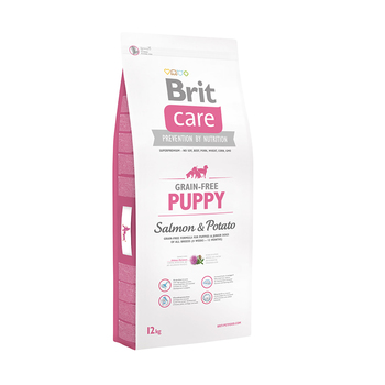 Сухой корм для щенков и молодых собак всех пород Brit Care Grain-free Puppy Salmon and Potato 12 кг