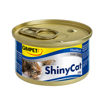 Консервированный корм для взрослых кошек Gimpet Shiny Cat с тунцом 70 г