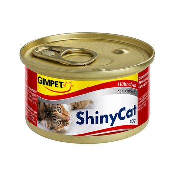 Консервированный корм для взрослых кошек Gimpet Shiny Cat  с цыпленком 70 г