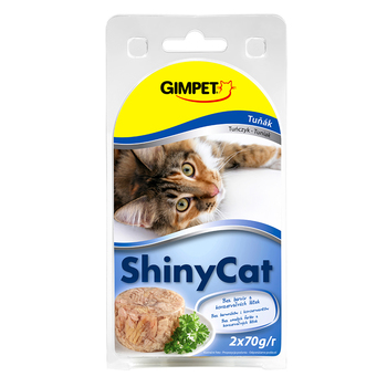 Консервированный корм для  взрослых кошек Gimpet Shiny Cat тунец 70 г