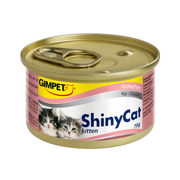 Консервированный корм для котят Gimpet Shiny Cat Kitten цыпленок 70 г