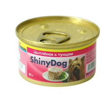 Консервированный корм для взрослых собак Gimdog ShinyDog с цыпленком и тунцом 85 г