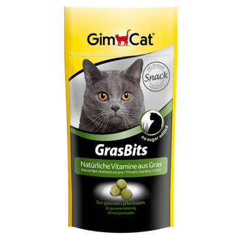 Витаминизированные лакомства с травой для кошек Gimpet GrasBits 40 гр, 425 гр