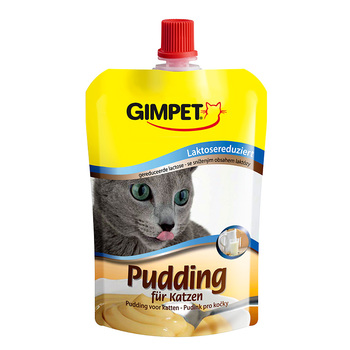 Лакомство для кошек Gimpet Pudding, пудинг со сниженным содержанием лактозы, 150 г