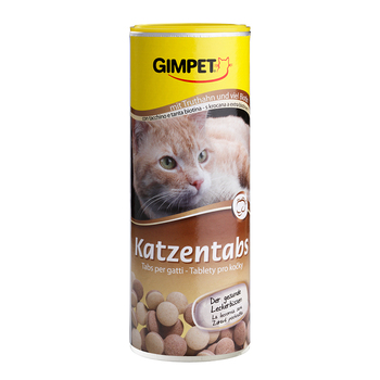 Витамины для кошек Gimpet Katzentabs с индейкой и биотином, 210 г