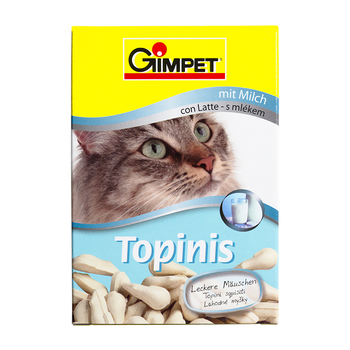 Витамины для кошек Gimpet Topinis мышки с таурином и молоком, с ТГОС 85 гр, 220 гр